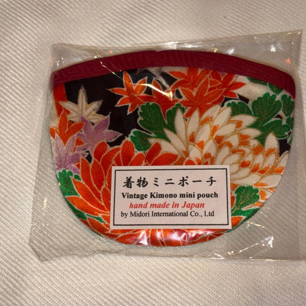 Floral Kimono Mini Pouch